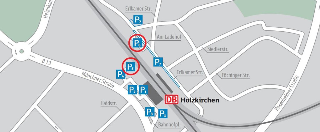 Parken am Bahnhof Holzkirchen